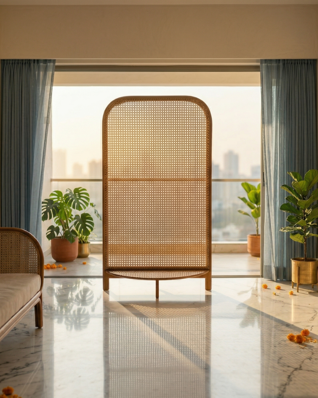 Divide, Define & Decorate: The Magic of Rattan Room Divider Panels