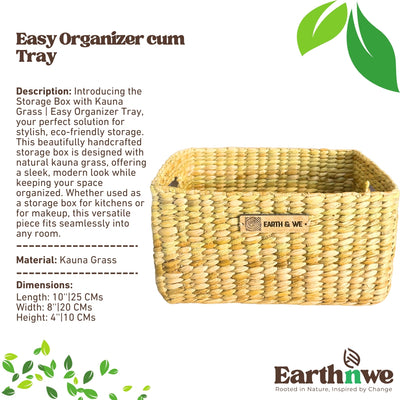 Storage box made from kauna grass