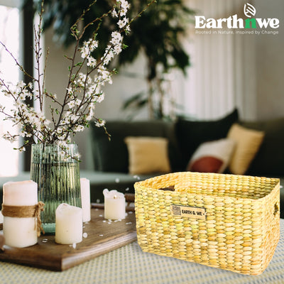 Storage box made from kauna grass