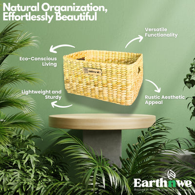 Storage box made from kauna grass