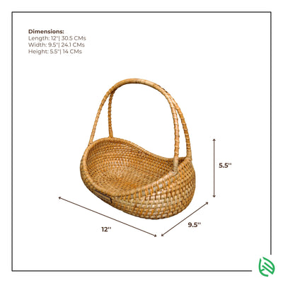 Product dimensions layout for Breezy Bin basket with measurements