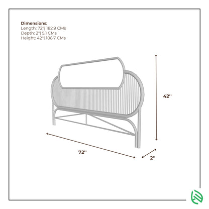ScandiSoul headboard scale diagram – 72x2x42 inches