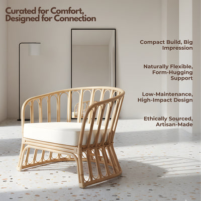 Feature graphic showing compact build and artisan-made construction